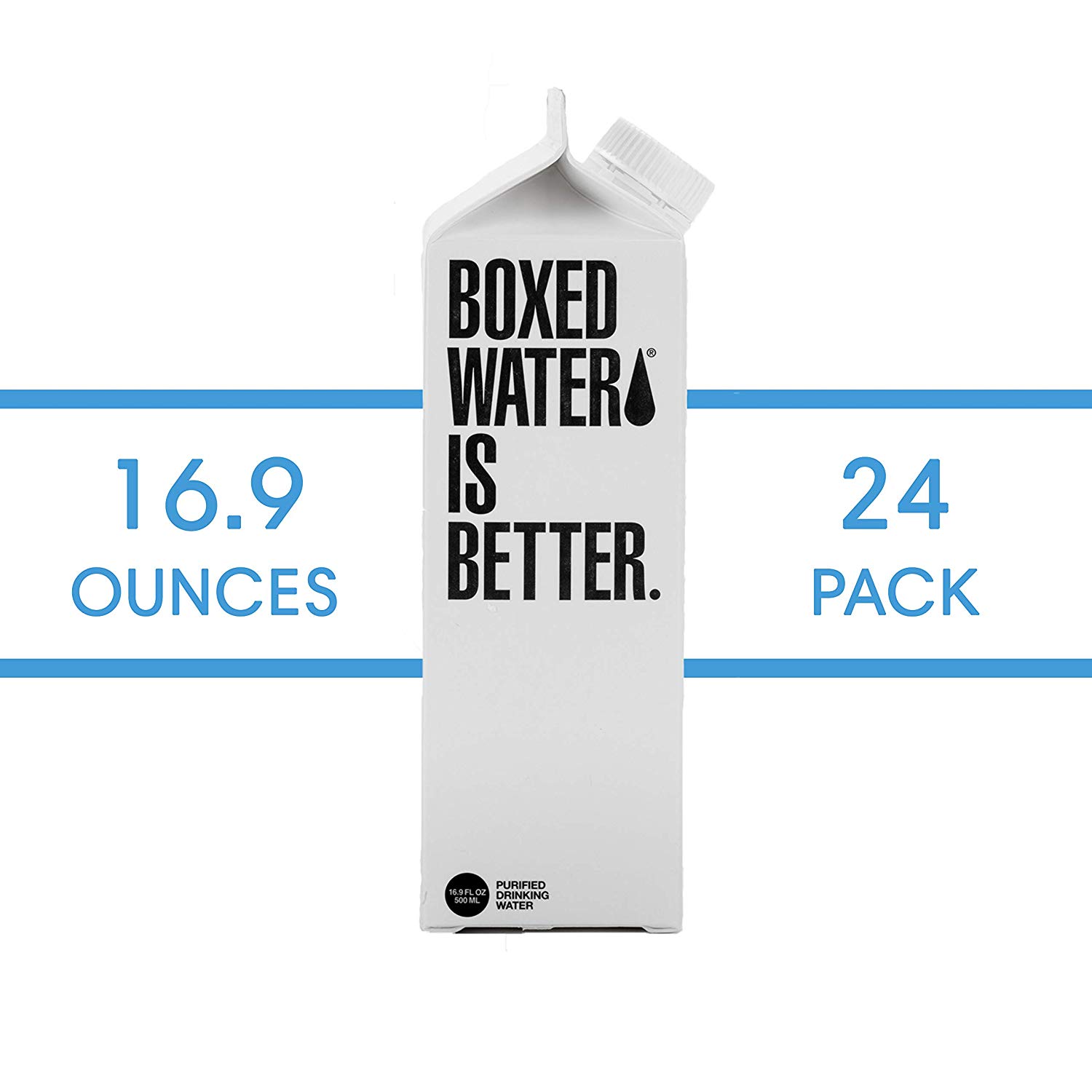 Pack well. Water Box. Pack24. Better Pack. Boxed Water is even better.