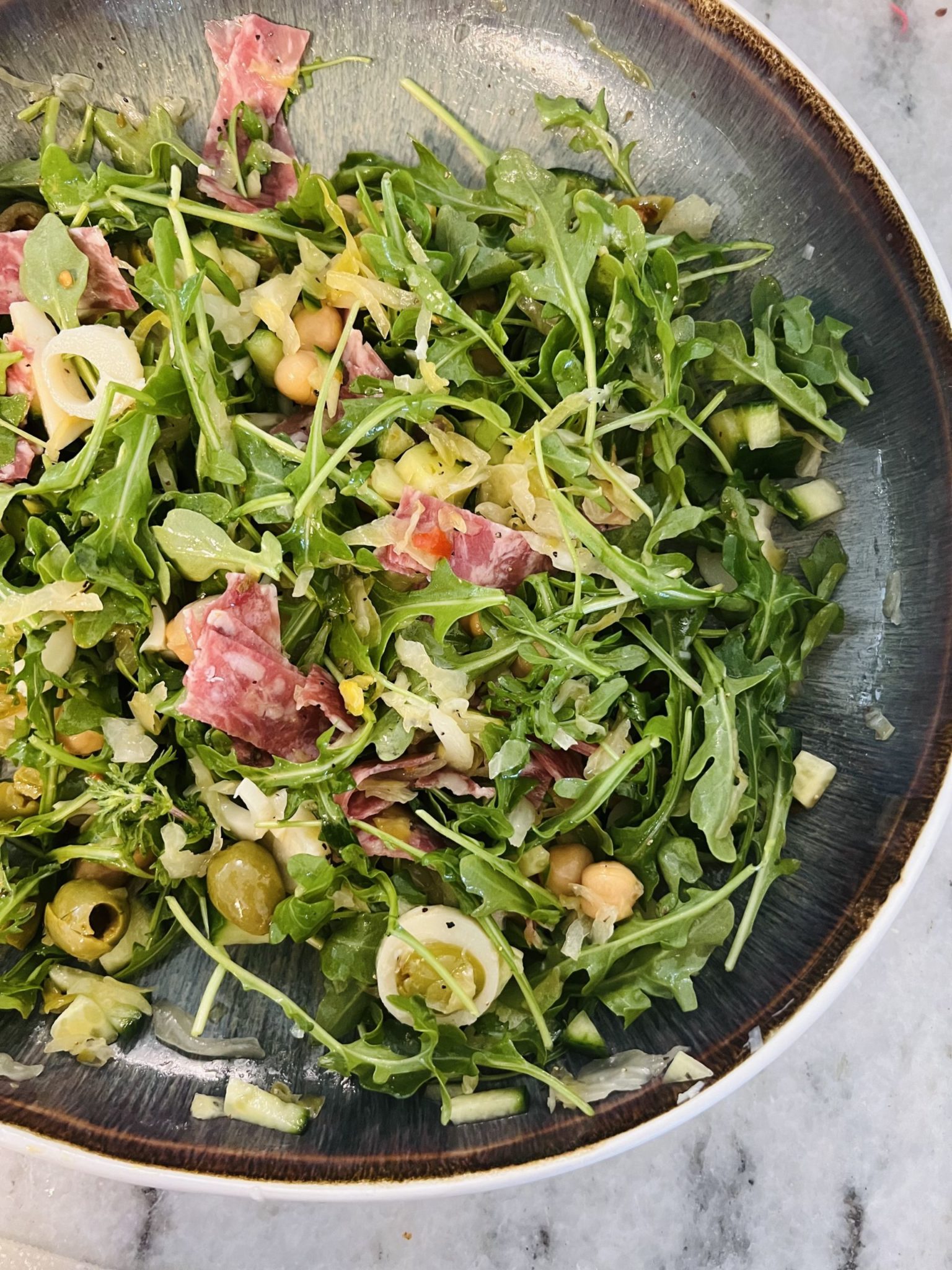 The Tik Tok Arugula Sauerkraut Salad - Natalie Mason