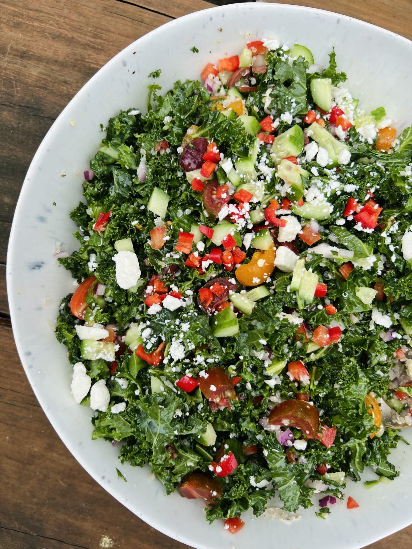 Mediterranean Kale Salad - Natalie Mason