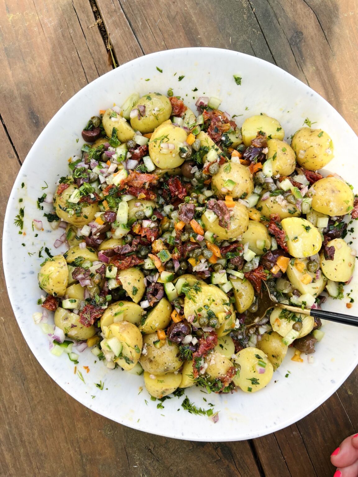 Herby Greek Potato Salad - Natalie Mason