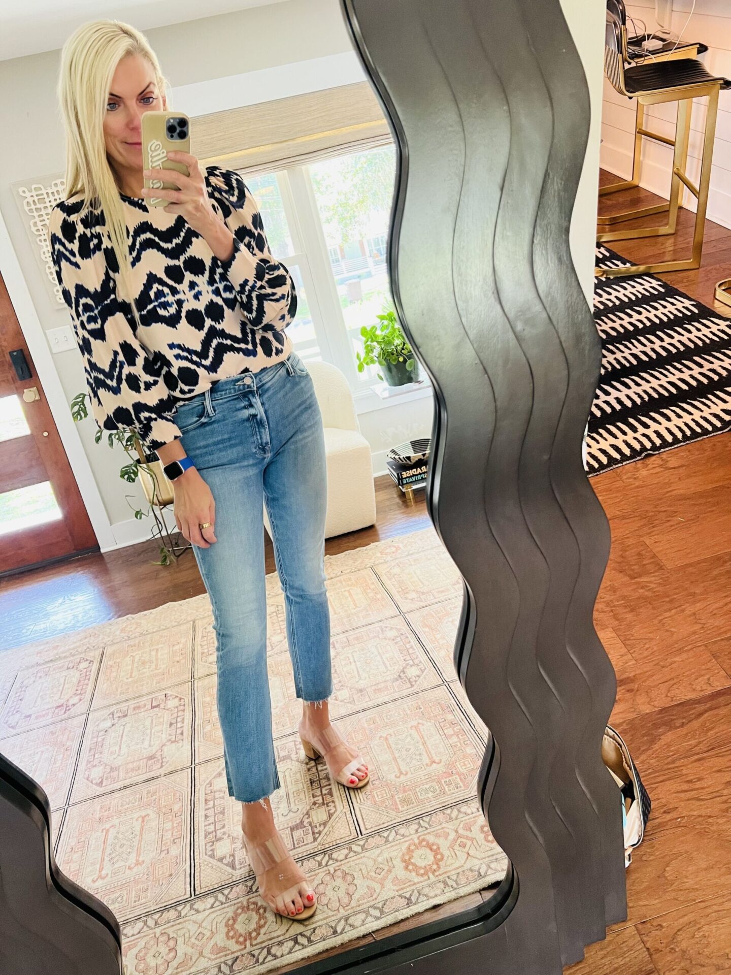 Mother Skinny Jeans + Blouse | New Denim Styles to Try